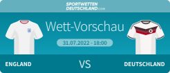 England - Deutschland Quotenvergleich Wett-Tipp Prognose Frauen EM Finale 2022