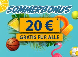 Bet3000 Sommeraktion 20€ Wettguthaben geschenkt