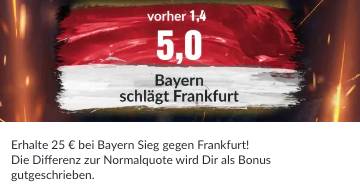 BildBet Bayern besiegt Frankfurt Eröffnungsspiel erhöhte Quote