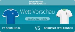 Schalke - Gladbach Quotenvergleich Wett-Tipp Prognose