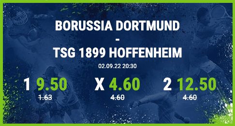 Bet at home verbesserte Wettquoten BVB Hoffenheim