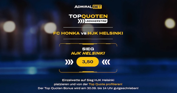 admiralbet top quoten donnerstag fc honka hjk helsinki wetten