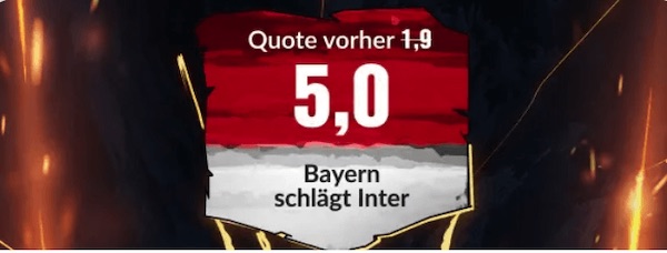 bildbet boost quote fc bayern mailand cl auftakt