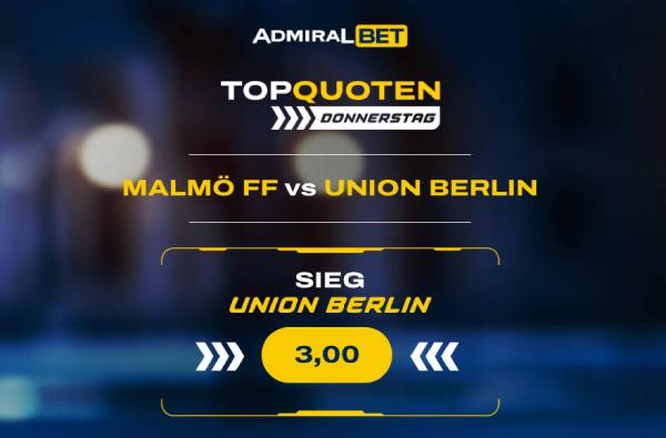 AdmiralBet verbesserte Wettquote Union Berlin besiegt Malmö