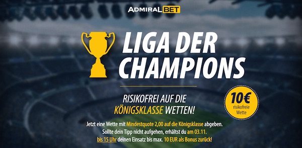 admiralbet wette ohne risiko champions league