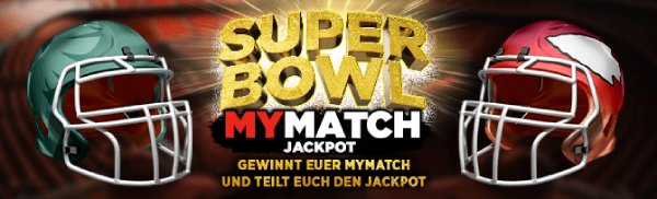 Winamax Super Bowl 57 MyMatch Jackpot Gewinnspiel Freebet