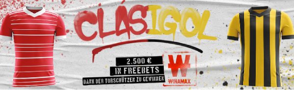 Winamax Clasigol Toschützen Wette Gewinnspiel Bayern Dortmund