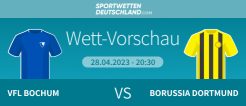 Bochum - Dortmund Quoten Wett-Tipp Prognose